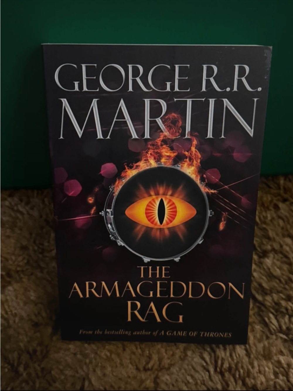 George R.R. Martin The Armageddon Rag - Black and Orange Paperback